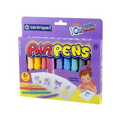 CENTROPEN 1500/10 Pastel Colours, fúkacie fixky, vyprateľné (10 farieb)