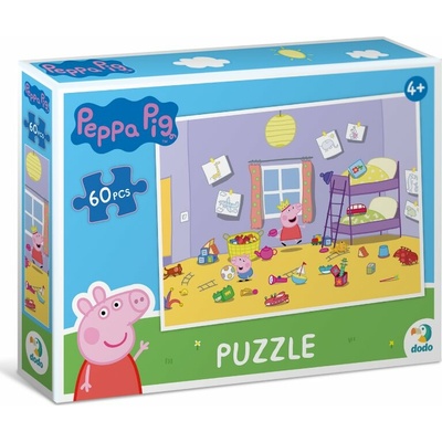 DODO Prasátko Peppa Hrátky v pokojíčku 60 dielov