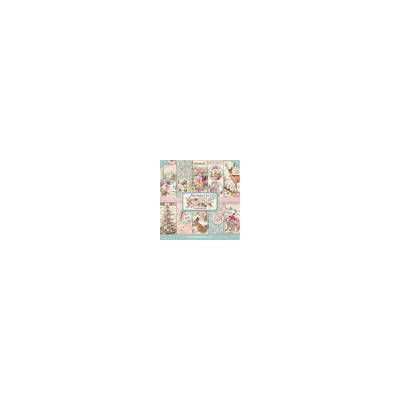 Sada papírů 30,5x30,5 190g Pink Christmas (SBBL73) Stamperia SCR525589