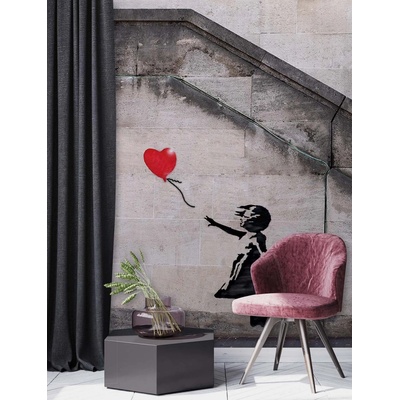 Gario Fototapeta Banksy dievča s balónom Materiál: Vliesová, rozmery 100 x 140 cm