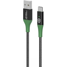 MicroConnect USB-A-C-01 Smart Charge USB-A to USB-C 1m černý/zelený