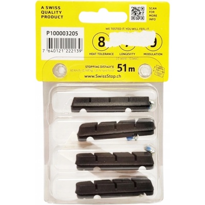 SwissStop Flash Pro Black Prince špalky černá – Zboží Mobilmania