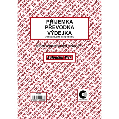 Baloušek Tisk PT235 Příjemka, Převodka, Výdejka A5