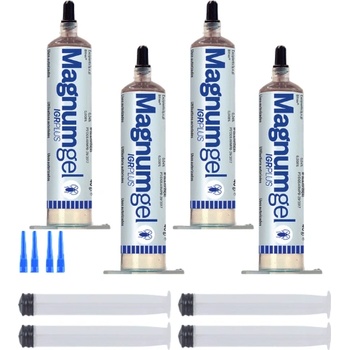 Belgagri - Белгия Магнум биоциден гел за унищожаване на ХЛЕБАРКИ 4 бр. x 40 гр. + ПОДАРЪК бутало (261005-4-901)