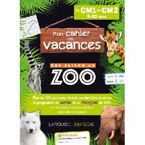 Cahier de vacances UNE SAISON AU ZOO CM1-CM2 | Sandra Lebrun (2025)