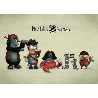 Pohlednice Mědvěd Wrr - Pirátská banda