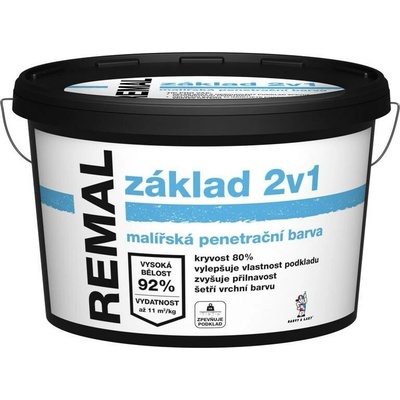 Remal Základ 2v1 biela penetračná farba 5 kg
