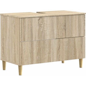vidaXL Шкаф за мивка в баня ARNHEM Дъб сонома 82 x 41 x 59 см (896577)