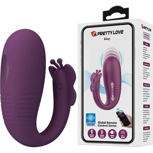  Вибриращо яйце с тласкащи движения и приложение - Pretty Love Klay (D-245998)