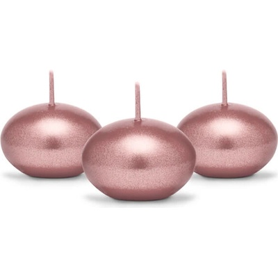 Partydeco Plávajúce ružovo zlaté 4 cm 50ks