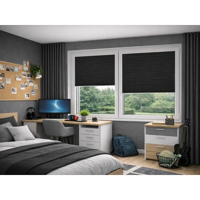Zebra-Shop Plissé Lux Simple GRAFIT PP162 108 x 80 - 110 cm