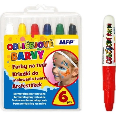 Barvy na obličej MFP 6 ks set