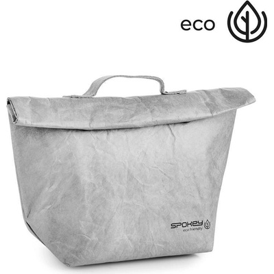 Spokey Eco Friendly Carta termo obal na desiatu s pútkom šedý 20 x 12 x 30 cm