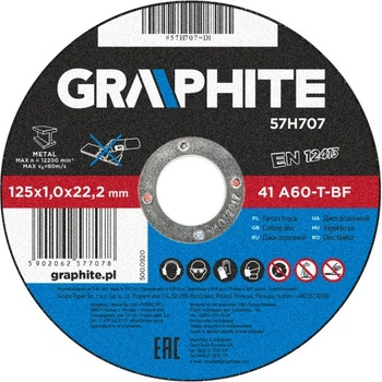 Graphite Kotouč řezný 125 x 1mm 57H707