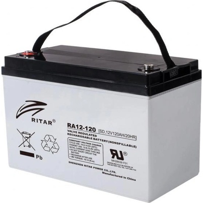 Ritar Оловна батерия RITAR (RA12-120), AGM, 12V, 120 Ah, 407/ 177/ 225 mm, F12(M8) (RITAR-RA12-120)