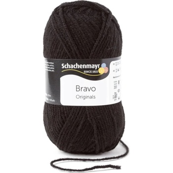 Schachenmayr Bravo Originals 08226 Black Плетива прежда (9801211-08226-SCHACHENMAYR)
