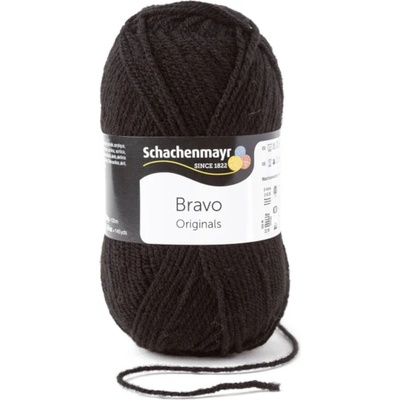 Schachenmayr Bravo Originals 08226 Black Плетива прежда (9801211-08226-SCHACHENMAYR)