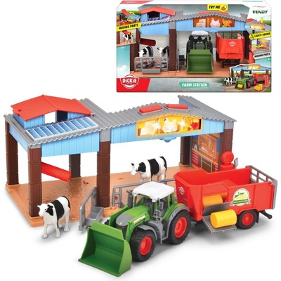 Dickie Farm Farm Station Traktor Farmer Cow