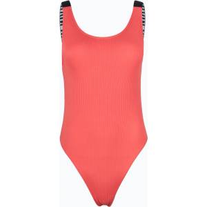 Calvin Klein Дамски бански костюм от една част Calvin Klein KW0KW02754 Intense Power Rib Scoop Back One Piece-RP dazzling coral