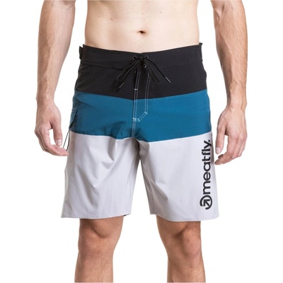Meatfly Мъжки плувни костюми Meatfly Mitch Boardshorts 21" Black / Quiet Gray / Smoky Meatfly | Cheren | МЪЖЕ | S