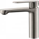 Inter Ceramic Стоящ смесител за умивалник ICF 111320BS, неръждаема стомана, полиран мат, 17x17см (111320BS)