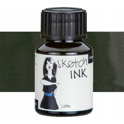 Rohrer and Klingner Rohrer & Klingner Sketchink Lotte lahvičkový inkoust černý 50 ml – Zboží Dáma