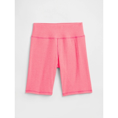 Detské rebrované biker shorts Ružová