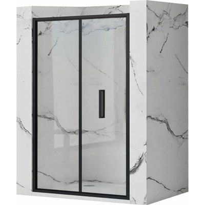 Rea Rapid Fold, skladacie sprchové dvere 90x195 cm, 4mm číre sklo, čierny REA-K6419