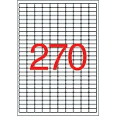 Etikety, univerzálne, 17,8x10 mm, odstrániteľné, zaoblené rohy, APLI, 6750 etikiet bal
