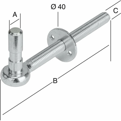 Stabilit Bránkový záves, 12 × 115 mm, pozinkovaný, 000071013Z