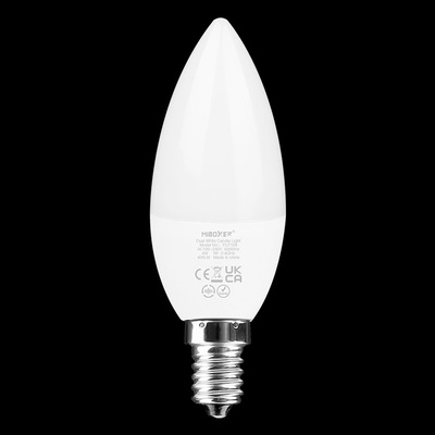Miboxer FUT109 Smart LED žárovka E14, 4W, CCT, Dvojitá bílá, RF 2,4GHz