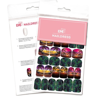 E.Mi Vodolepka Naildress Slider Design 32 Tropical Sunset