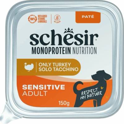 Schesir Dog Monoprotein Krůtí paté 150 g