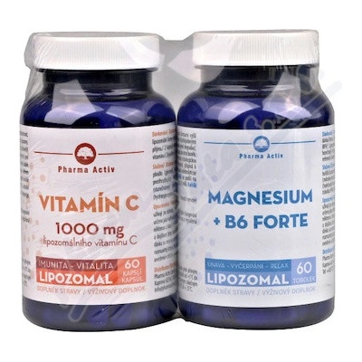 Lipozomal Vit.C 1000mg 60 kapsúl + Magnesium + B6 60 toboliek