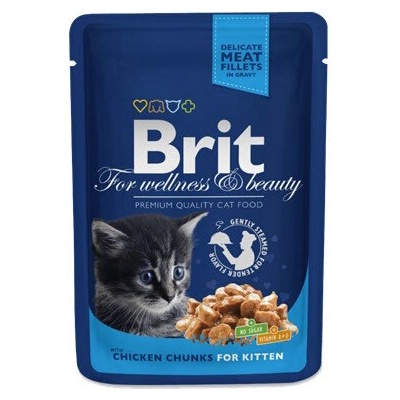 Brit Premium Kitten pouch пауч за подрастващи котки 100gr