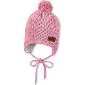 Sterntaler Детска зимна шапка (beanie) Sterntaler Kid's Knitted Beanie Pompom Beanie - Mattrosa - размер 41 cm (904-2492-0216)