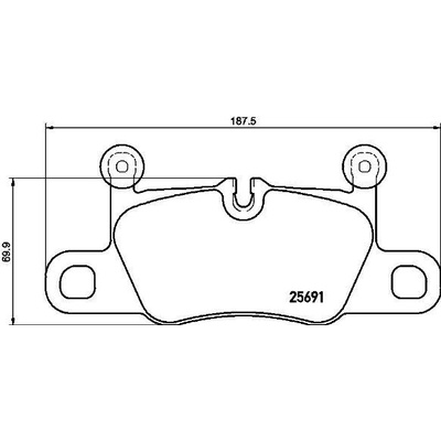 BREMBO Sada brzdových platničiek P65 031