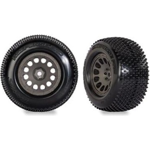 Traxxas колело 2.1/2.6", джанта ъглово сив, гума Response Pro (2)