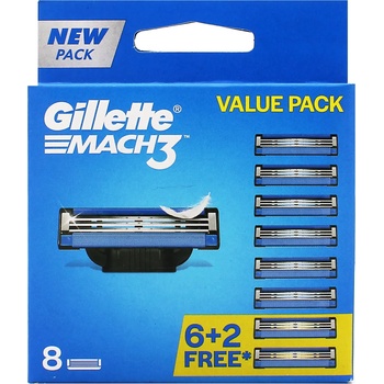 Gillette Резервни ножчета Gillette Mach3, 8 броя