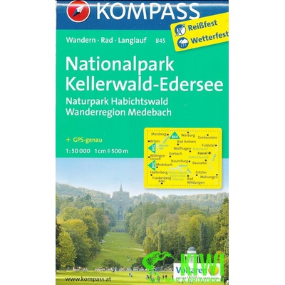 Nationalpark Kellerwald-Edersee 1:50 t. laminovaná