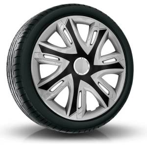 NRM капаци за колела 15", supernova bicolor сребристо-черен 4брой (vtv-pu-22504)