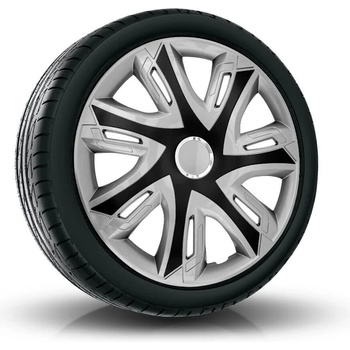 Image 1 of NRM капаци за колела 15", supernova bicolor сребристо-черен 4брой (vtv-pu-22504)