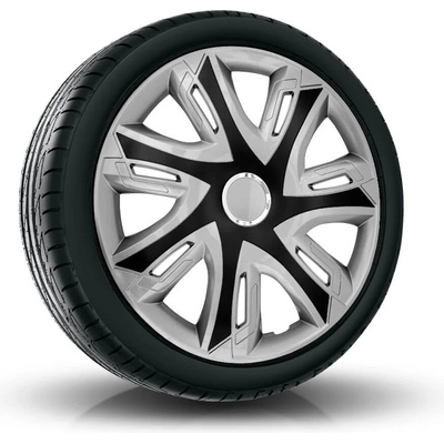 NRM капаци за колела 15", supernova bicolor сребристо-черен 4брой (vtv-pu-22504)