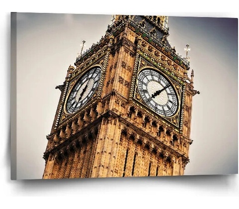 Sablio Obraz Clock tower - 90x60 cm