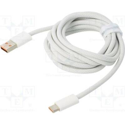 Baseus CALD000702 USB 2.0, USB A vidlice, USB C vidlice, 2m, bílý