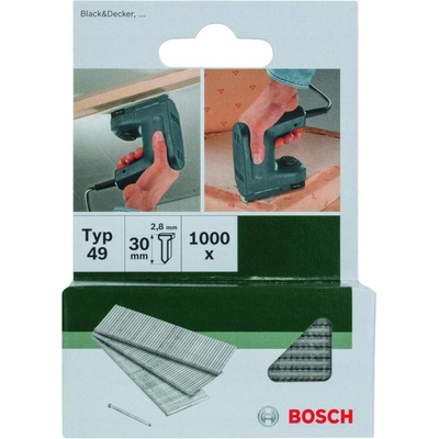 BOSCH Klince Typ 49 30x2.8x1.65 mm 1000 kusov