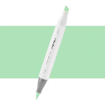 Lihová fixa OHUHU oboustranná Brush & Chisel, Leaf Green (G440)