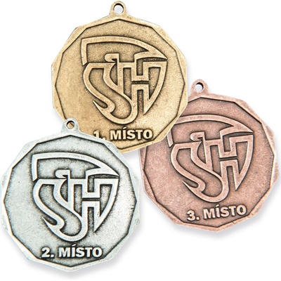 Medaile s logem SH ČMS 60 mm zlatá