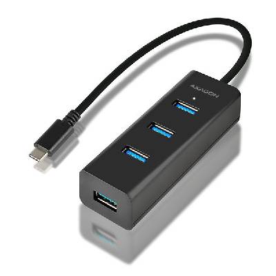 AXAGON HUE-S2C,Type-C 4x USB3.0 CHARGING hub, microUSB nap. konektor HUE-S2C