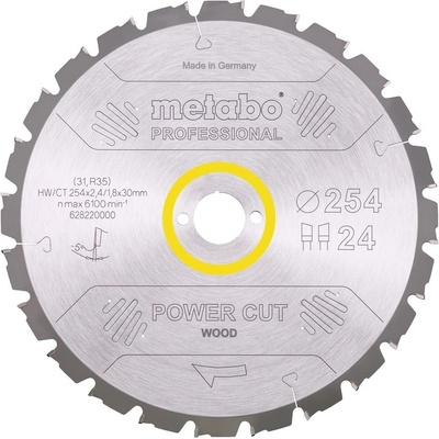 METABO Pilový kotouč HW/CT 254x30, 24 SZ 5° záp.